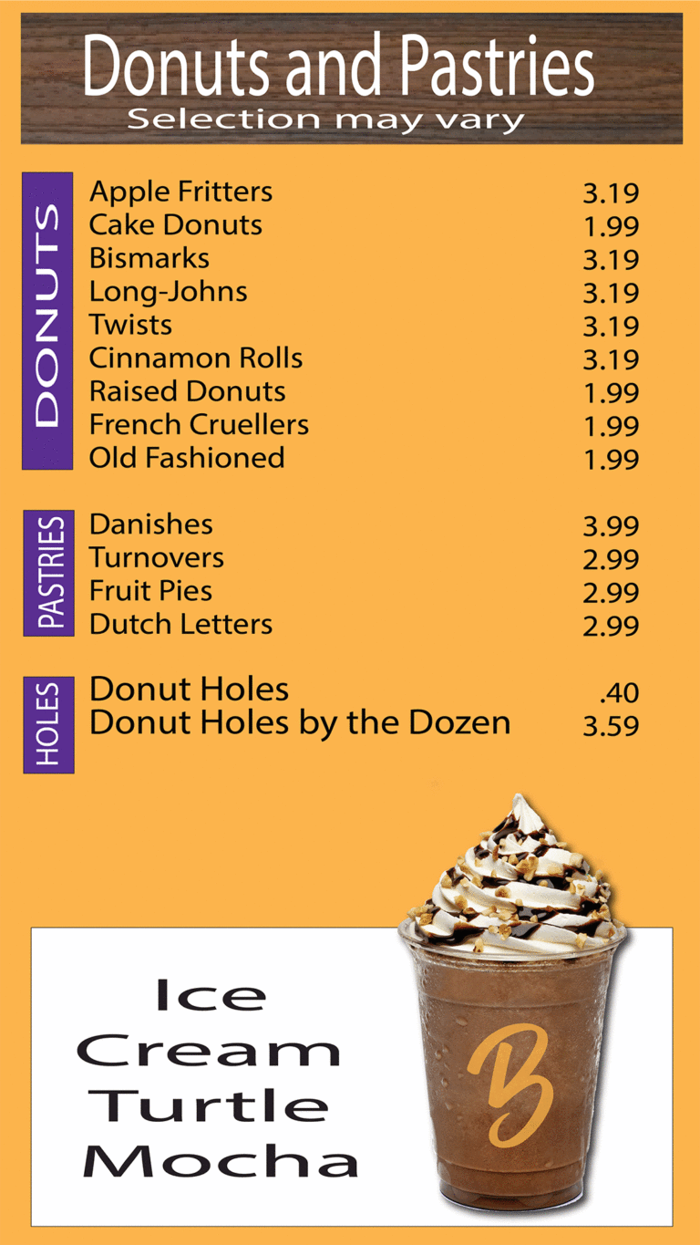 Baxter's Lee Summit Menu - Donuts and Pastries